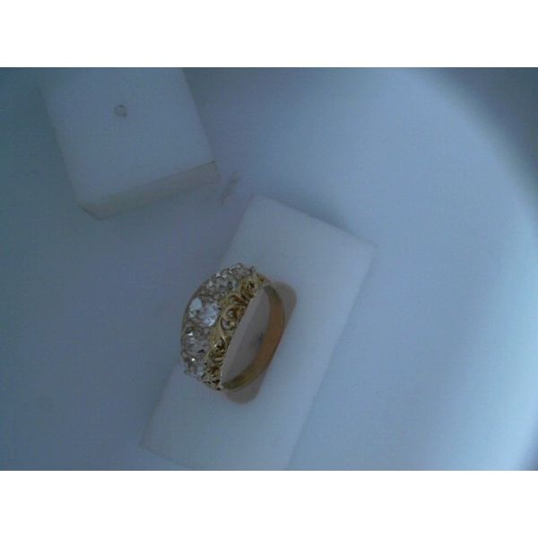 5-Stone Diamond Ring With Approximately 2.50ctw Old Mine Brilliant Cuts.  SZ 9. Chipper's Jewelry Bonney Lake, WA
