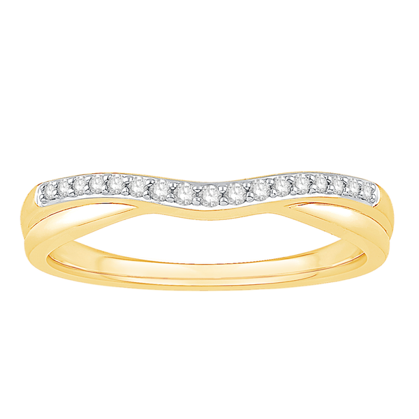 1/10th ct Diamond Wedding Band, 14K Two-Tone, Size 7 Chipper's Jewelry Bonney Lake, WA