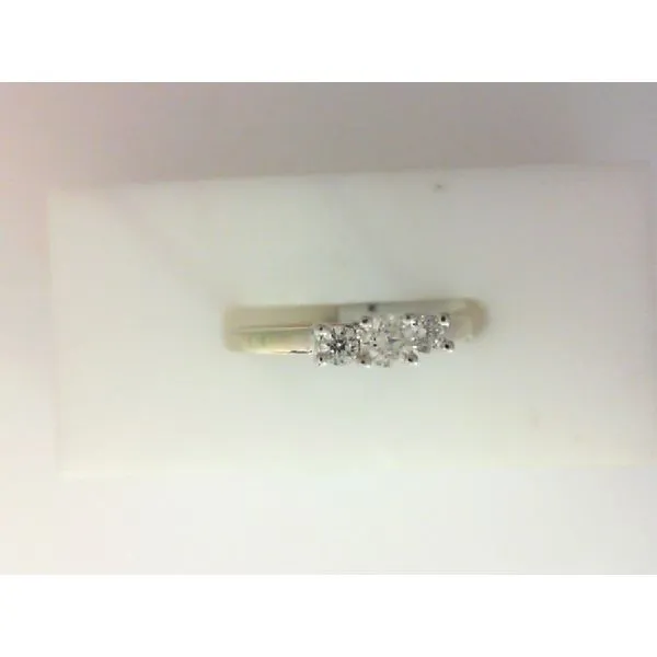 14K White Gold 3 Diamond Ring I-1 .22ctw Chipper's Jewelry Bonney Lake, WA