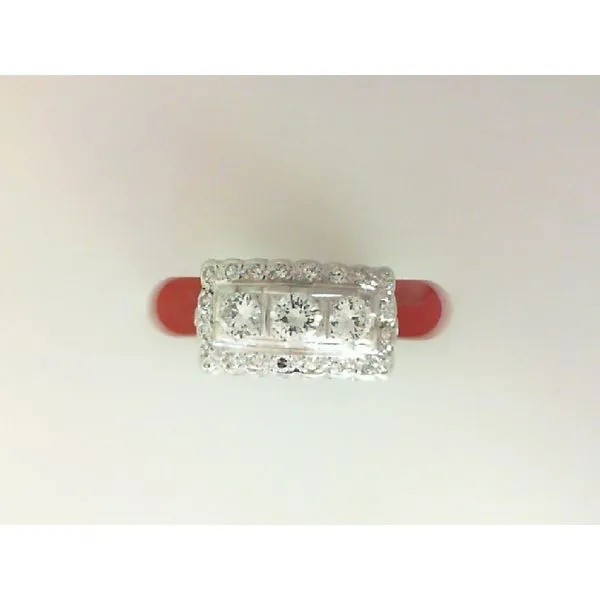 14KW .98ctw Vintage 3 Diamond Anniversary Ring Image 3 Chipper's Jewelry Bonney Lake, WA