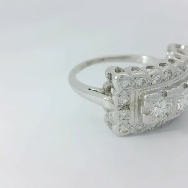 14KW .98ctw Vintage 3 Diamond Anniversary Ring Image 3 Chipper's Jewelry Bonney Lake, WA