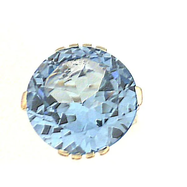 14K Yellow Gold Synthetic Stone Ring Image 2 Chipper's Jewelry Bonney Lake, WA