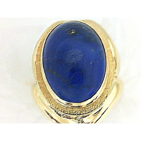 18K Yellow Gold Lapis Lazuli Ring Image 2 Chipper's Jewelry Bonney Lake, WA