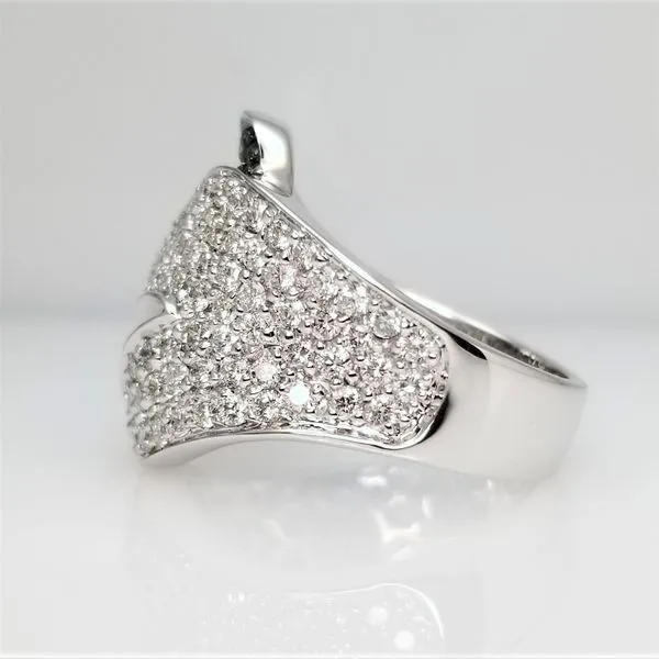 14K White Gold White and Irradiated Blue Diamond Ring Image 2 Chipper's Jewelry Bonney Lake, WA