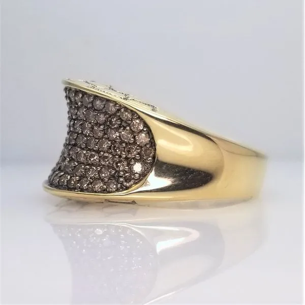 14K Yellow Gold Champagne Diamond Ring Image 2 Chipper's Jewelry Bonney Lake, WA