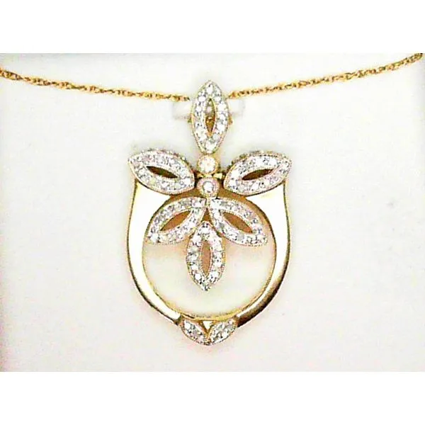 14K Yellow Gold Diamond Pendant/Ring Image 5 Chipper's Jewelry Bonney Lake, WA