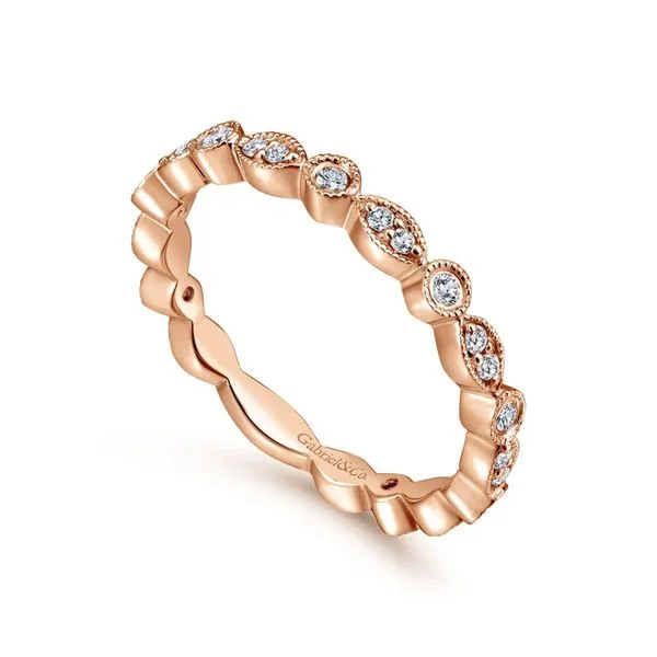 14K Rose Gold Diamond Ladies Fashion Ring Size 6.5 Gabriel and Co. | Chipper's Jewelry Image 2 Chipper's Jewelry Bonney Lake, WA