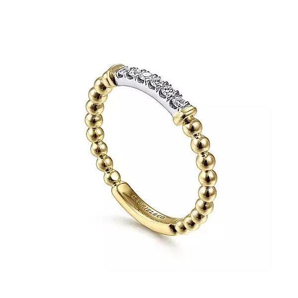 14K White-Yellow Gold Bujukan Band Image 2 Chipper's Jewelry Bonney Lake, WA