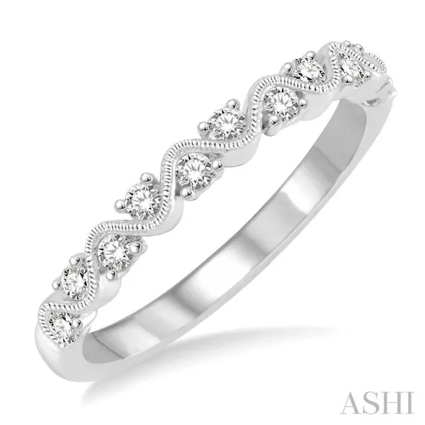 14K White Gold Round Diamond Stackable Anniversary Band Chipper's Jewelry Bonney Lake, WA