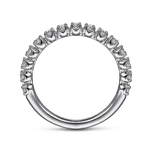 14K White Gold Single Prong Diamond Stackable Ring Image 2 Chipper's Jewelry Bonney Lake, WA