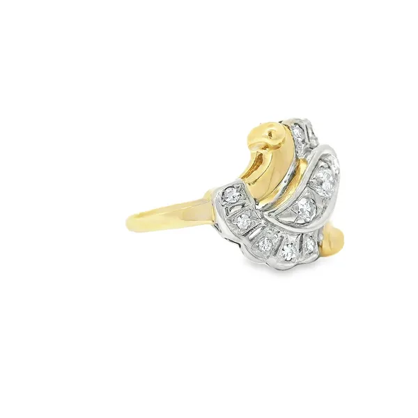 14K Yellow Gold Vintage Diamond Ring Image 2 Chipper's Jewelry Bonney Lake, WA
