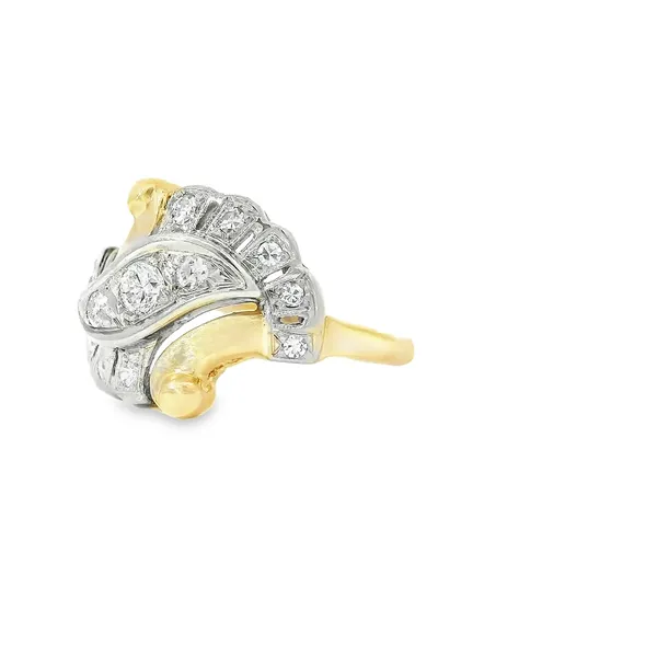 14K Yellow Gold Vintage Diamond Ring Image 3 Chipper's Jewelry Bonney Lake, WA