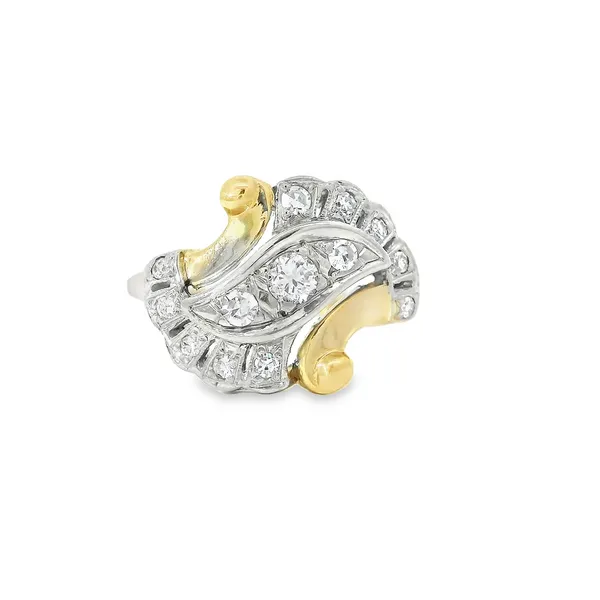 14K Yellow Gold Vintage Diamond Ring Chipper's Jewelry Bonney Lake, WA