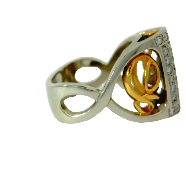14K Two Tone Diamond Women's Fashion Ring Image 4 Chipper's Jewelry Bonney Lake, WA