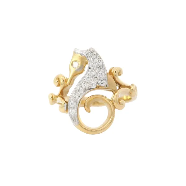 14K Yellow Gold Steven Douglas Seahorse Women's Fashion Ring Chipper's Jewelry Bonney Lake, WA