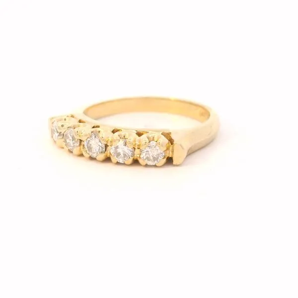 14K Yellow Gold Diamond Anniversary Band Image 2 Chipper's Jewelry Bonney Lake, WA