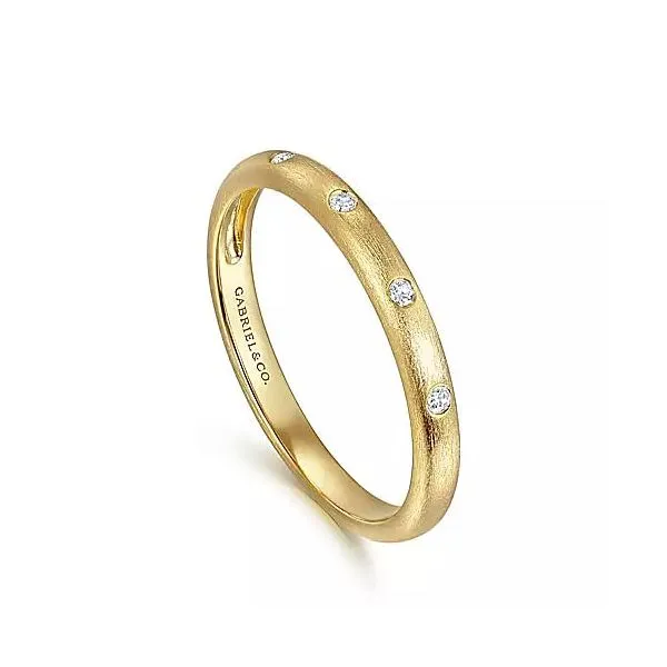 14K Yellow Gold Diamond Stackable Ring Image 2 Chipper's Jewelry Bonney Lake, WA