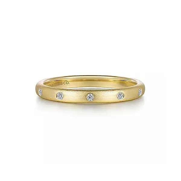 14K Yellow Gold Diamond Stackable Ring Chipper's Jewelry Bonney Lake, WA