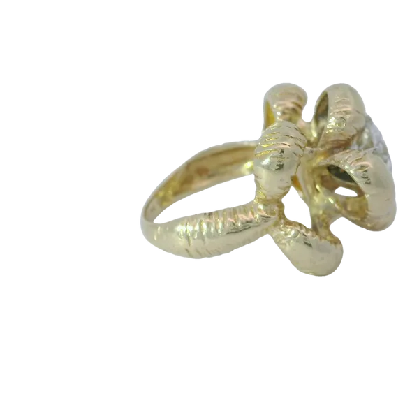 14KY Vintage Diamond Flower Design Ring Sz. 6.5 Image 3 Chipper's Jewelry Bonney Lake, WA