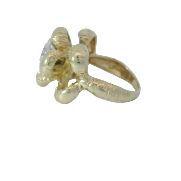 14KY Vintage Diamond Flower Design Ring Sz. 6.5 Image 5 Chipper's Jewelry Bonney Lake, WA