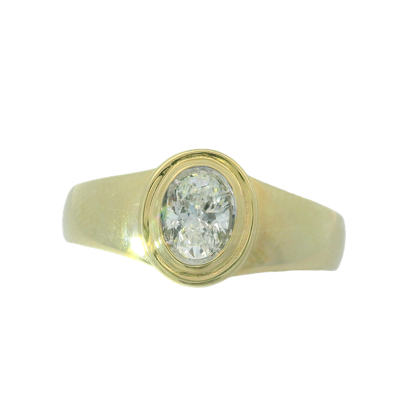 14K Yellow Gold and Platinum Diamond Gallery Ring Chipper's Jewelry Bonney Lake, WA