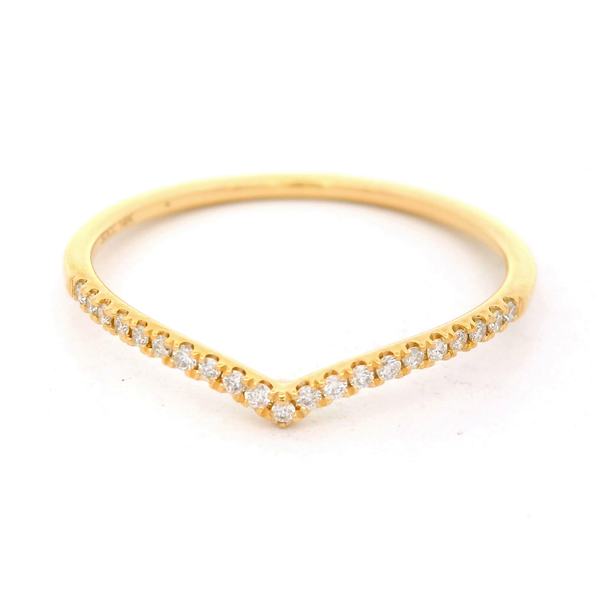 14KY Diamond Chevron Ring Sz. 7 Chipper's Jewelry Bonney Lake, WA