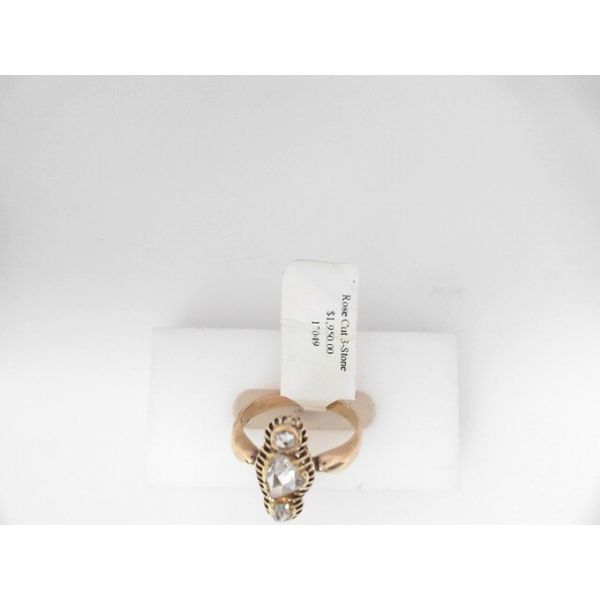 14K Yellow Gold 3-Stone Ring with Antique Diamonds Chipper's Jewelry Bonney Lake, WA
