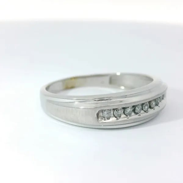 10K White Gold Diamond Men's Ring Image 2 Chipper's Jewelry Bonney Lake, WA