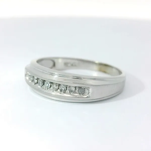 10K White Gold Diamond Men's Ring Image 3 Chipper's Jewelry Bonney Lake, WA