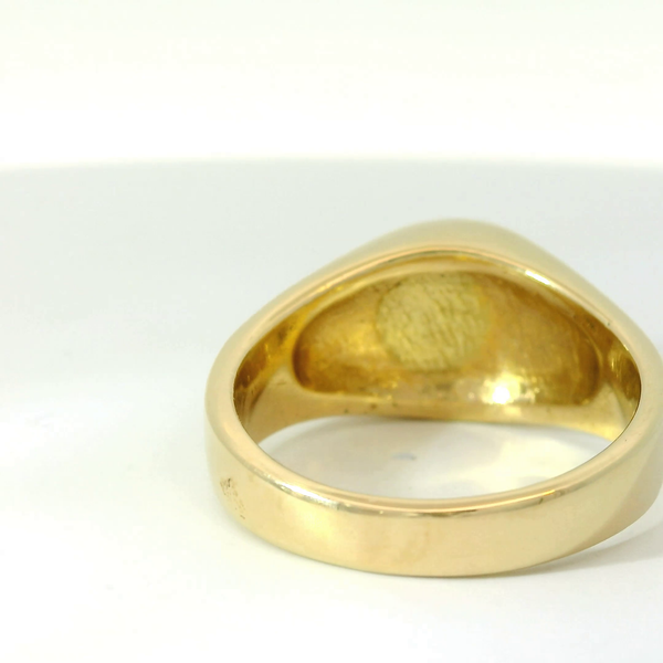 14K Yellow Gold Natural Nugget Diamond Men's Ring Image 5 Chipper's Jewelry Bonney Lake, WA
