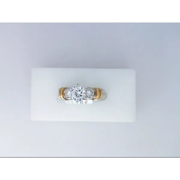 Platinum and 18Kt Diamond Semi-Mount Engagement Ring Chipper's Jewelry Bonney Lake, WA