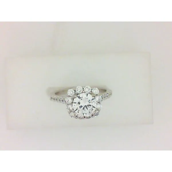 14Kt White Gold Halo Semi-Mount Engagement Ring Chipper's Jewelry Bonney Lake, WA