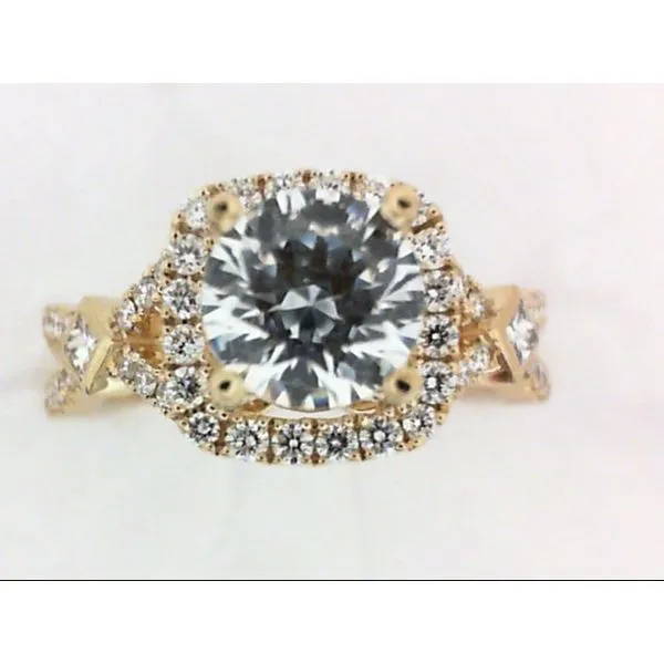 18KY 1.00ct CZ Ctr Princess Cut Ring Chipper's Jewelry Bonney Lake, WA