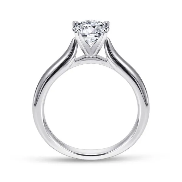 14K White Gold Engagement Ring Mounting Image 3 Chipper's Jewelry Bonney Lake, WA