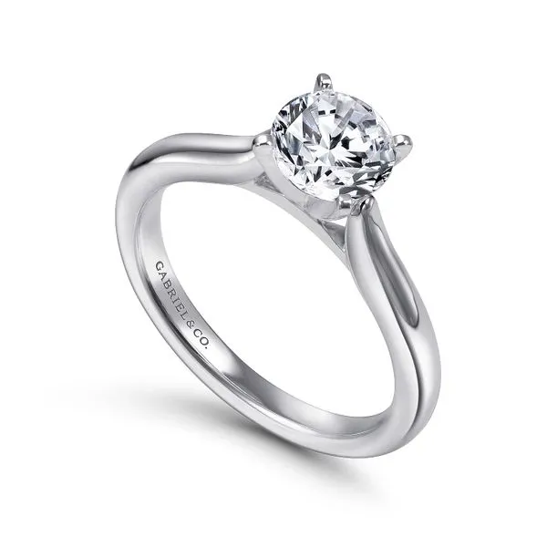 14K White Gold Engagement Ring Mounting Image 4 Chipper's Jewelry Bonney Lake, WA