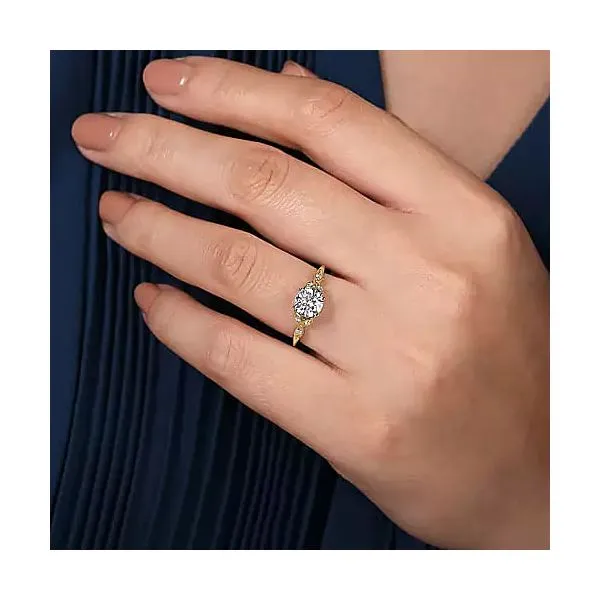 14K Two Toned Gold Diamond Engagement Ring Image 5 Chipper's Jewelry Bonney Lake, WA
