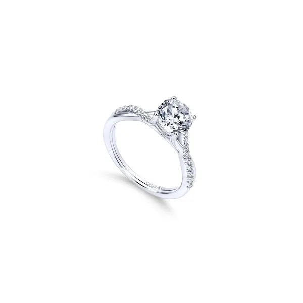 14K White Gold Diamond Engagement Ring Image 3 Chipper's Jewelry Bonney Lake, WA