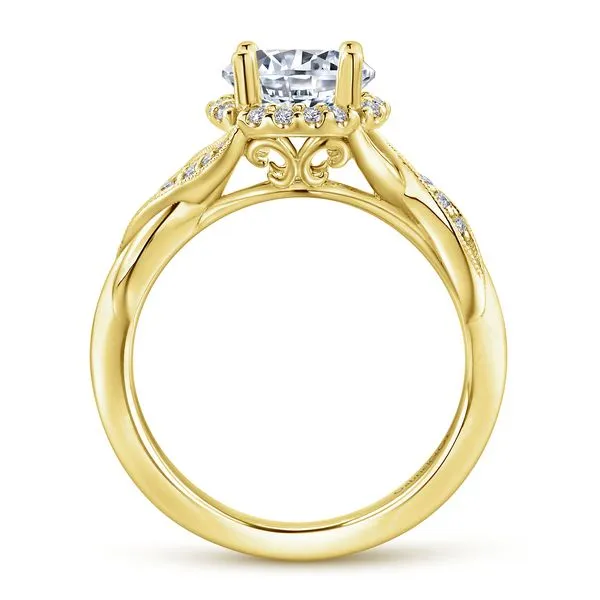 14K Yellow Gold Diamond Engagement Ring Image 3 Chipper's Jewelry Bonney Lake, WA