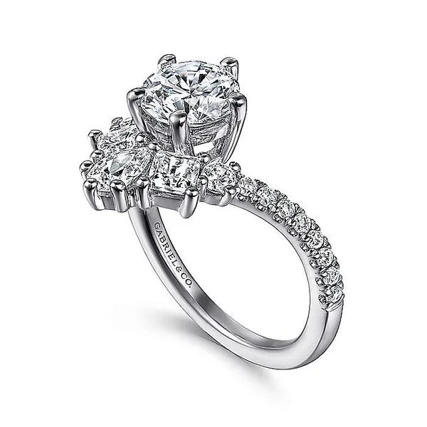 14K White Gold Diamond Engagement Semi Mount Image 3 Chipper's Jewelry Bonney Lake, WA