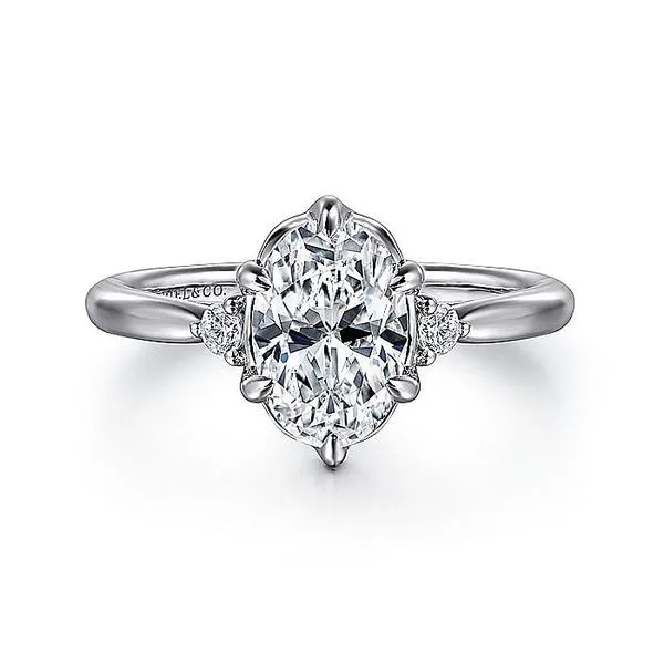 14K White Gold Semi Mount Diamond Engagement Ring Image 2 Chipper's Jewelry Bonney Lake, WA