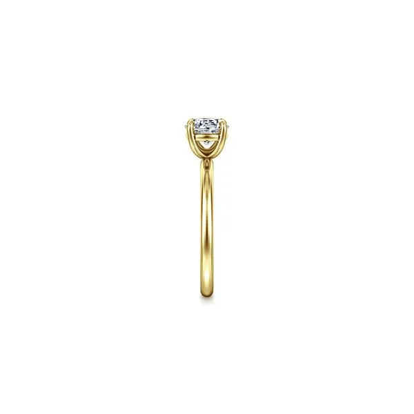 14K Yellow Gold Round Solitaire Engagement Ring Image 2 Chipper's Jewelry Bonney Lake, WA