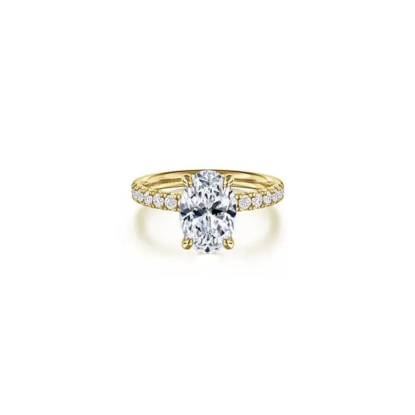 14K Yellow Gold Oval Engagement Ring Chipper's Jewelry Bonney Lake, WA
