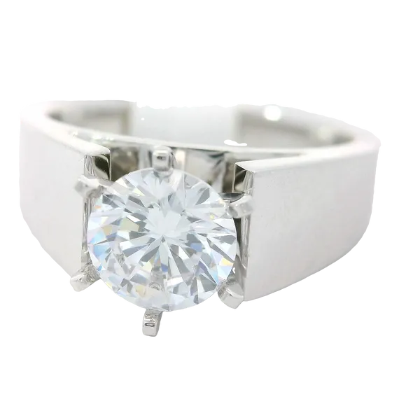 14K White Gold Semi Mount Engagement Ring Image 3 Chipper's Jewelry Bonney Lake, WA