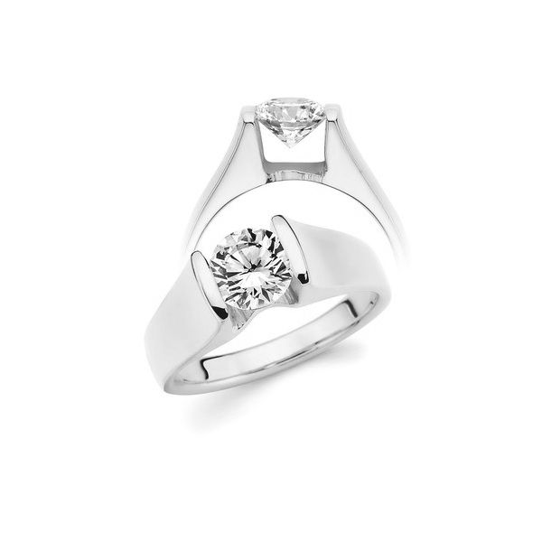14K White Gold Diamonds Semi-Mount Engagement Ring Chipper's Jewelry Bonney Lake, WA