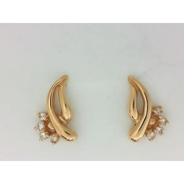 14K Yellow Gold Diamond Earrings Chipper's Jewelry Bonney Lake, WA