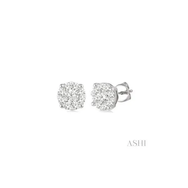 14K White Gold Lovebright Diamond Earrings Chipper's Jewelry Bonney Lake, WA