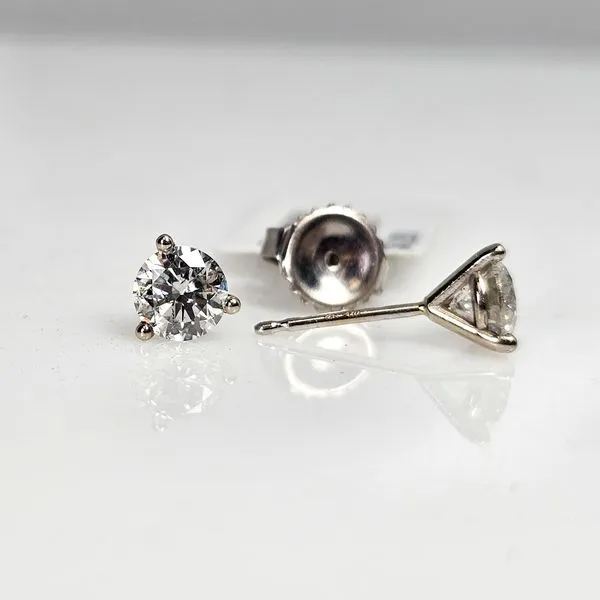 14K White Gold Diamond Stud Earrings Chipper's Jewelry Bonney Lake, WA