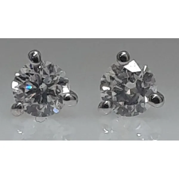 14K White Gold Diamond Stud Earrings Chipper's Jewelry Bonney Lake, WA