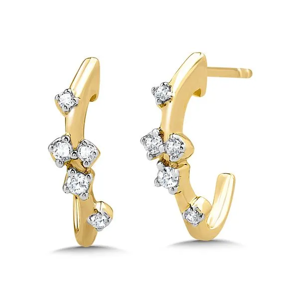 1/8ctw 10K Yellow Gold Diamond Earrings Chipper's Jewelry Bonney Lake, WA