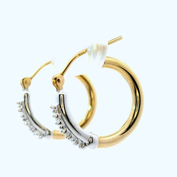 10KTT Diamond Hoop Earrings. Image 2 Chipper's Jewelry Bonney Lake, WA